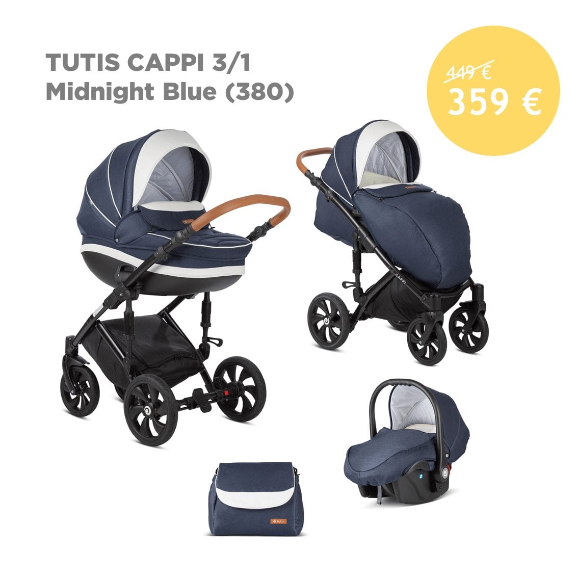 Коляска Tutis Cappi 3in1