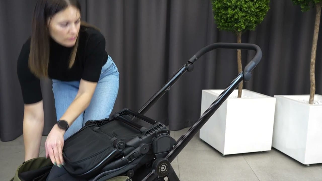 Seat unit folds compactly to both sides